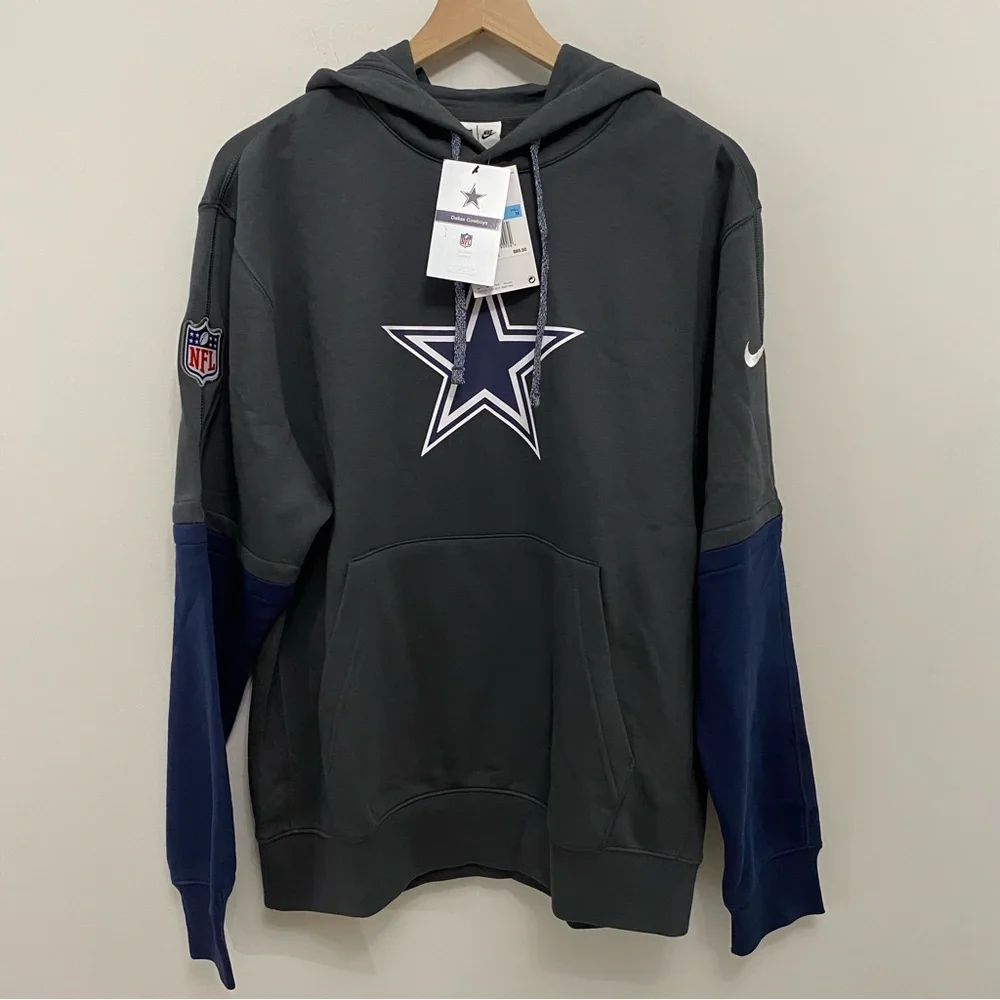 Nike Dallas Cowboys Mens Med 2024 Sideline Club Pullover Team Player Hoodie New